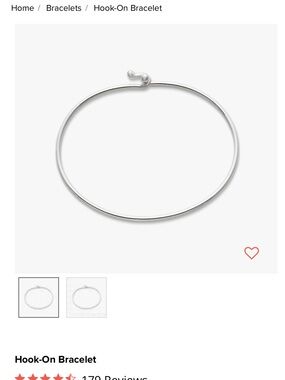 James Avery Hook-On Bracelet in Silver M